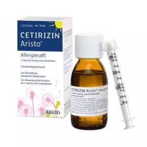 CETIRIZIN Aristo Allergiesaft 1 mg/ml Lsg.z.Einn.